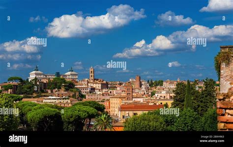 View Of Rome Historic Center With Capitoline Hill From Aventine