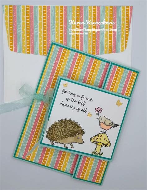 Stampin Up Happy Hedgehogs Fun Fold With Video Tutorial Creative