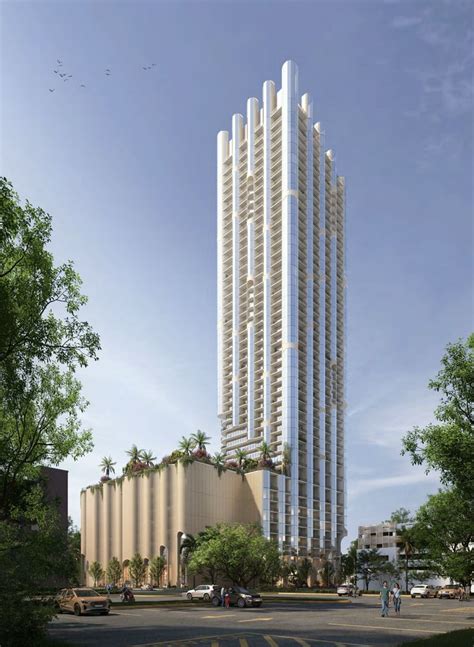 Renderings And Diagrams Revealed For Tubular 45-Story Mixed-Use Tower Designed By ODA In Fort ...