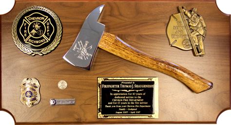 Medium Firefighter Axe Plaque