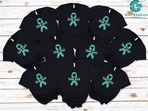 Ovarian Cancer Shirt Custom Team T Shirt Cancer Ribbon Shirt Cancer