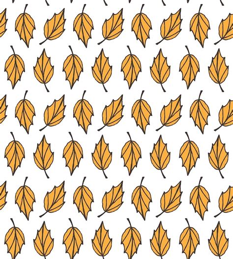 Premium Vector Vector Seamless Pattern Of Autumn Leaves