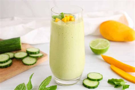 Mango Cucumber Smoothie Plant Based Jess