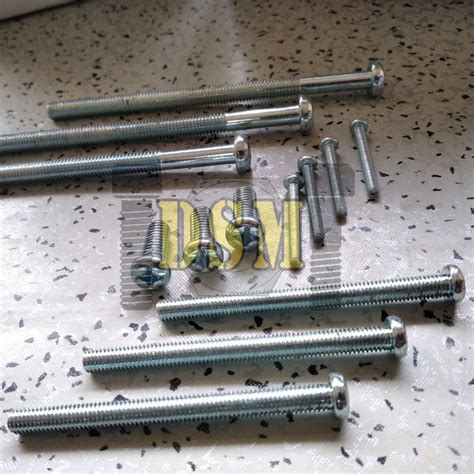 Jual Pcs Galvanis Baut Jp M X Machine Screw M Kepala Obeng