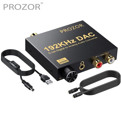 PROZOR Convertidor De Audio Digital A Anal Gico Convertidor De 192kHz