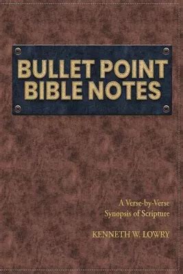 Libro Bullet Point Bible Notes A Verse by verse Synopsis Envío gratis