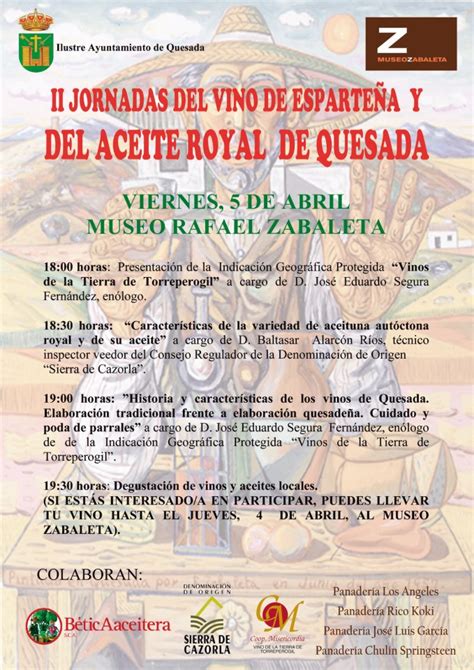 Museo Zabaleta Miguel Hernández II JORNADAS DEL VINO DE ESPARTEÑA Y