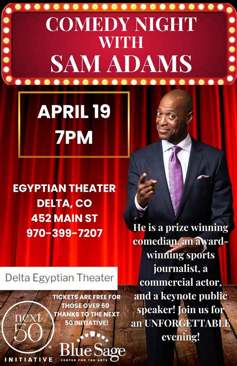 Comedy Night with Sam Adams - Delta County Tourism