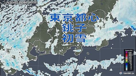 東京都心や銚子で初雪を観測 平年より21日遅く、昨シーズンより29日遅い 2023年1月24日掲載 ライブドアニュース