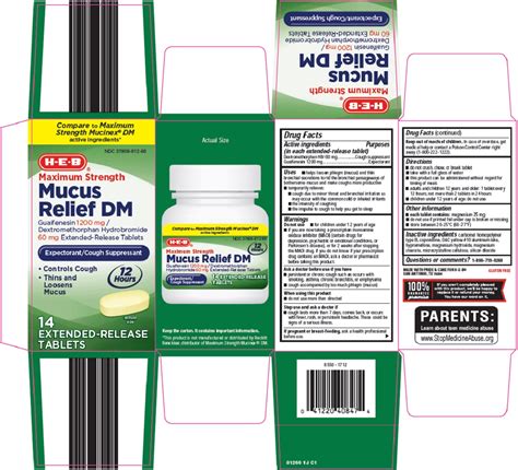 Buy Dextromethorphan Hbr Guaifenesin Mucus Relief Dm Mg