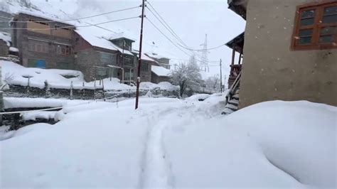 Ka Heavy Snowfall Near Zojila Pass Sonamarg Kashmir Youtube