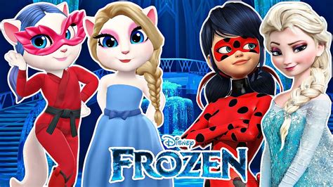 My Talking Angela 2 Angela Vs Ladybug Vs Elsa New Update Gameplay