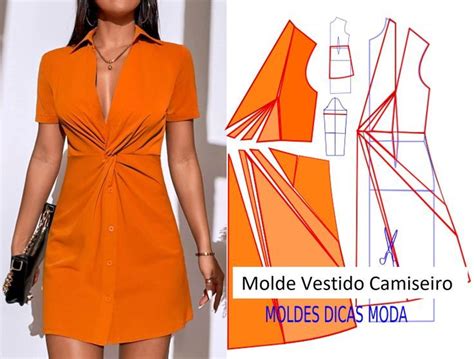 Como Fazer O Molde De Vestido Camiseiro Passo A Passo Jumpsuit Pattern