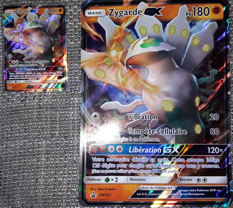 Zygarde chromatique GX carte Pokémon SM122 Cartes JUMBO XXL