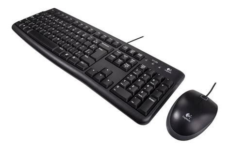 Combo Teclado E Mouse Logitech Óptico Fio Usb Mk120 Mercado Livre