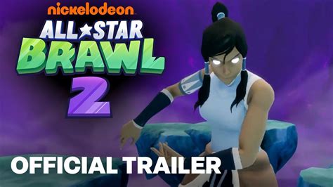 Nickelodeon All Star Brawl 2 Official Korra Spotlight Trailer Youtube