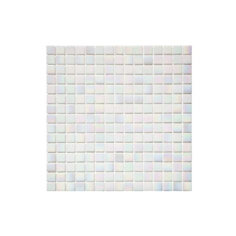 Mosaic Mozza Tile Glass Pearl Mini Square X Mm X Mm