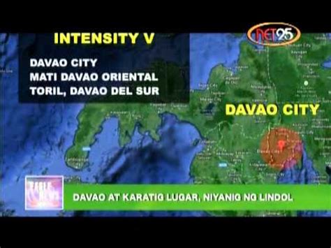 Magnitude 5 7 Earthquake Hits Davao YouTube