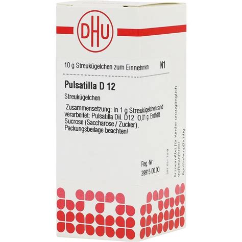 PULSATILLA D 12 Globuli 10 G PZN 1782944 St Christophorus Apotheke