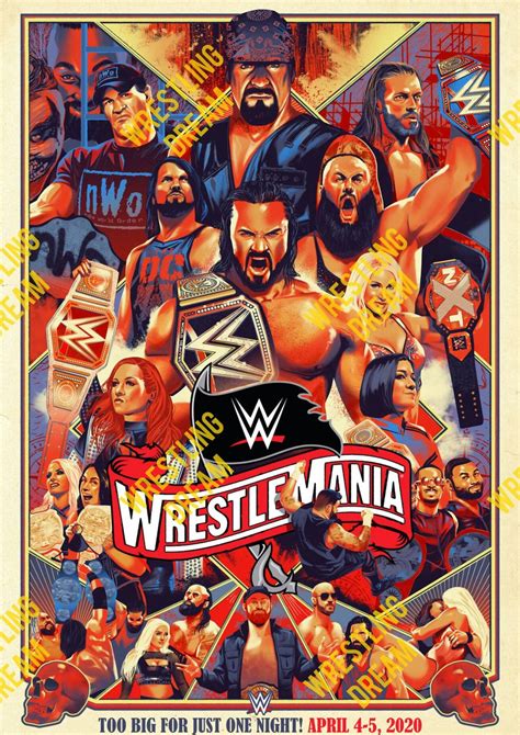 16.. WWE Wrestlemania 36 the Undertaker Drew Mcintyre Aj Styles Edge ...