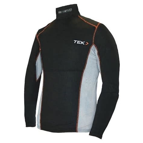 Powertek V70 Hockey Long Sleeve Compression Shirt With Neck Guard Adult Sizes