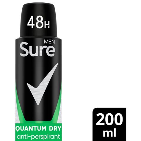 Sure Men Quantum Dry Antiperspirant Aerosol Ml Wilko