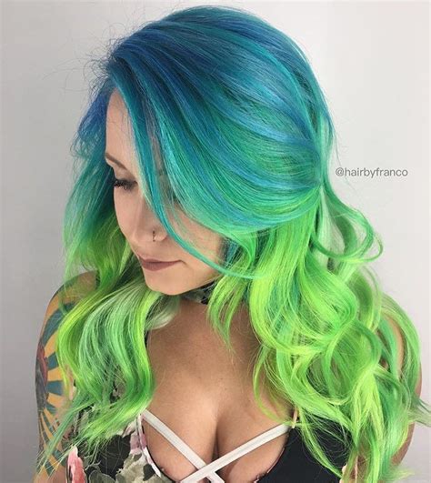 Neon Hair Color By Hairbyfranco Pulpriothair Neon Hair Color Hair Color Crazy Crazy Hair