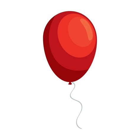 Red Balloon Helium Floating Vector Art At Vecteezy