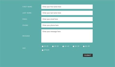 50 Css Form Examples And Source Codes