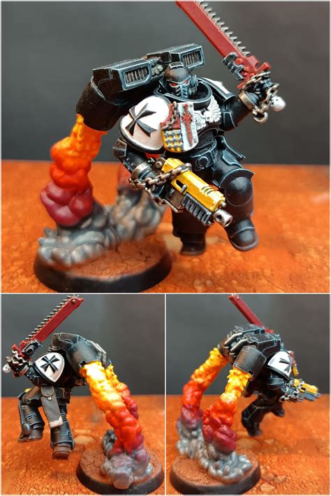 First Finished Mini Of The Year Assault Intercessor With Jump Pack 2 5 R Blacktemplars