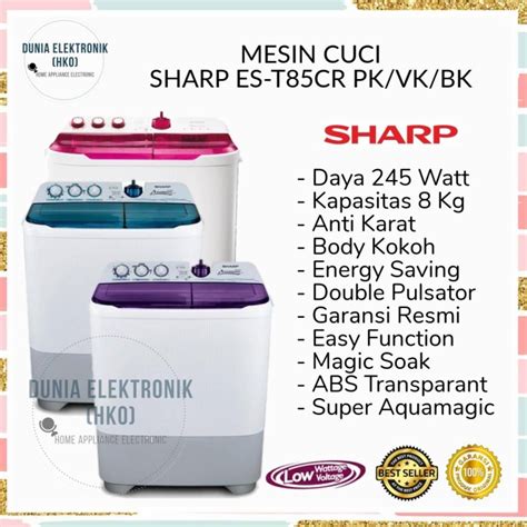 Jual Mesin Cuci Sharp Es T Cr Est Cr Tabung Kg New Super