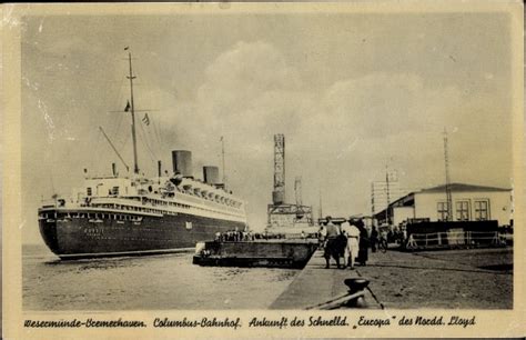 Ansichtskarte Postkarte Wesermünde Bremerhaven Columbus akpool de