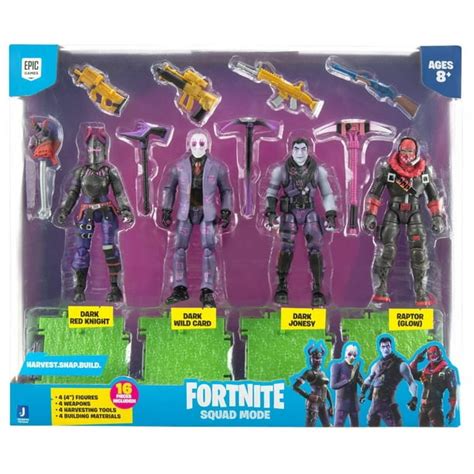 Fortnite Dark Red Knight Dark Wild Card Dark Jonesy And Raptor Glow