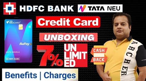 Hdfc Bank Tata Neu Plus Credit Card Unboxing 7 Unlimited Cashback