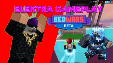 First Time Using Elektra Raw Footage Asmr Bedwars Roblox