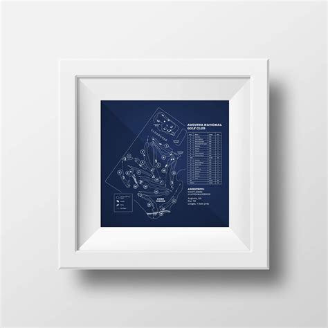 Augusta National Golf Club Course Map Digital Download - Etsy