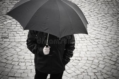 Guarda Chuva Preto E Branco Foto De Stock Imagem De Preto Polvilha