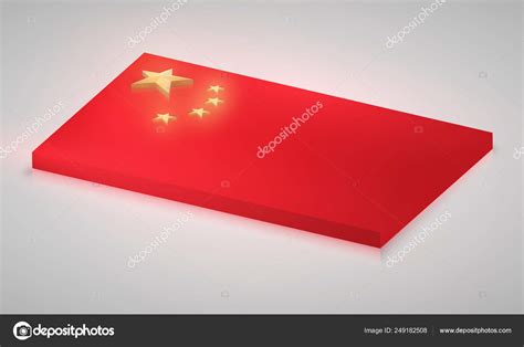 China flag in 3D, vector Stock Vector by ©Seby87 249182508