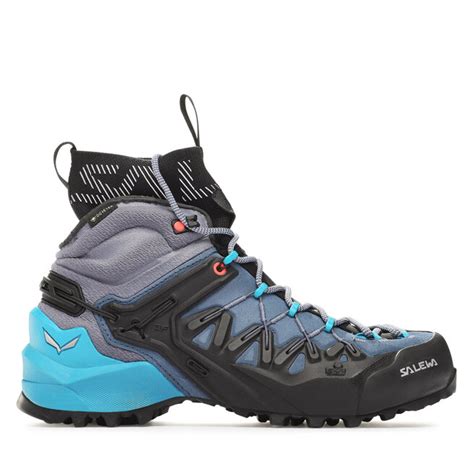 Trekkingschuhe Salewa Ws Wildfire Edge Mid Gtx Gore Tex Blau