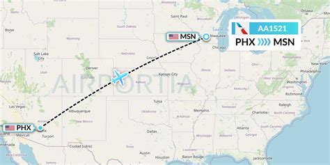 AA1521 Flight Status American Airlines Phoenix To Madison AAL1521