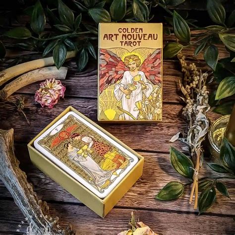 Golden Art Nouveau Tarot Mini Lt Tarot