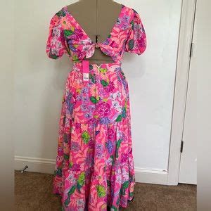 Lilly Pulitzer Dresses Nwt Lilly Pulitzer Grace Tiered Tie Back