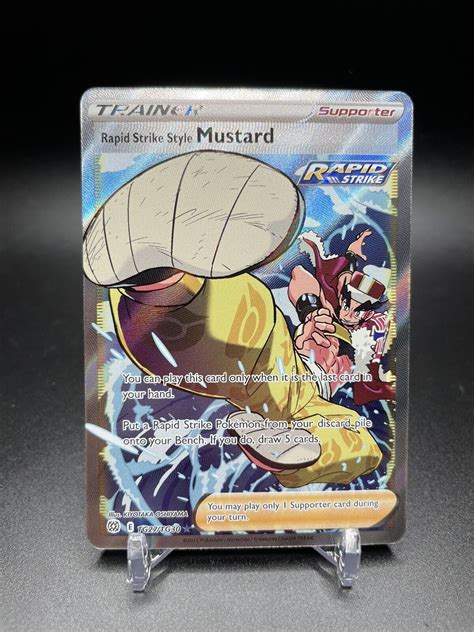 Rapid Strike Style Mustard Tg Tg Ultra Rare Brilliant Stars Pokemon