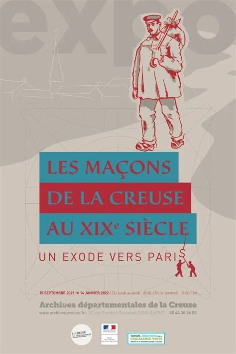 Exposition Les Maçons de la Creuse par les Archives départementales