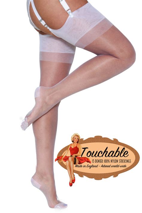 Touchable Eleganti Rht Stockings Nylons White Nylonz Ebay