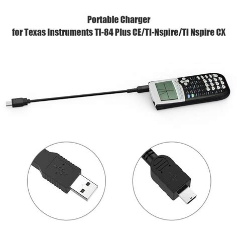 M Usb Dataladekabel Til Texas Instrumenter Ti Plus Ce Ti