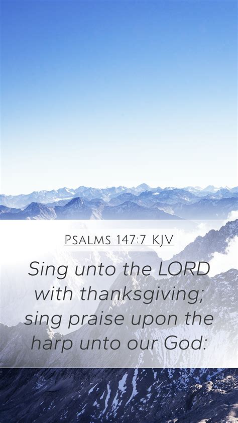 Psalms Kjv Mobile Phone Wallpaper Sing Unto The Lord With