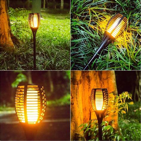 Pcs Lampe Jardin Sans Fil Led Lampes Solaires Ip Tanche D Coration