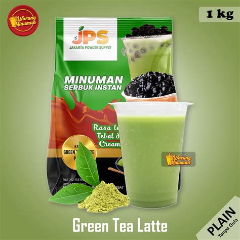 Jual JPS PLAIN Green Tea Latte 1 Kg Teh Hijau Bubuk Minuman Tanpa