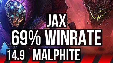 Jax Vs Malphite Top 69 Winrate 5k Comeback 6 2 12 Kr Master